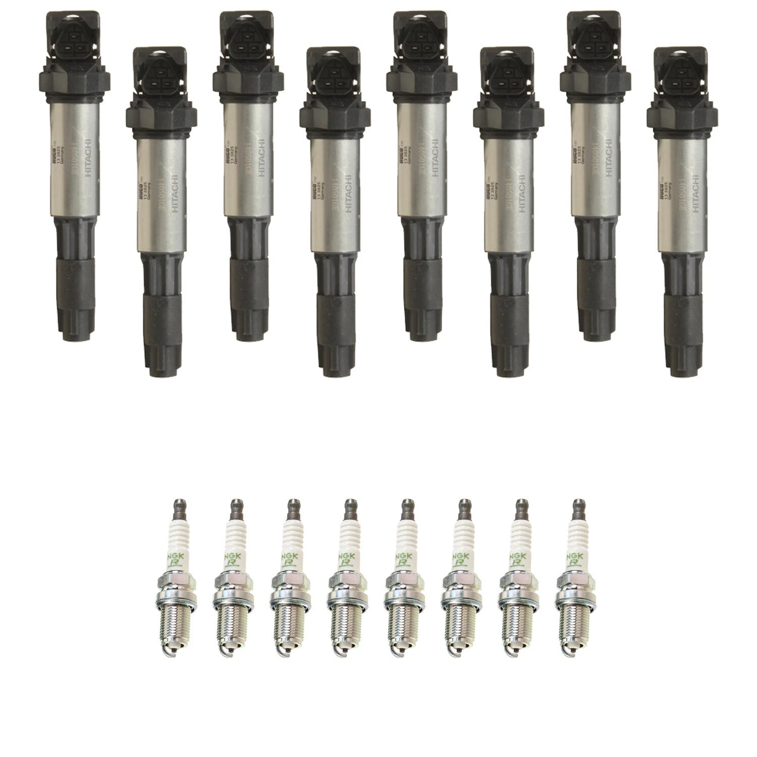 Ignition Coil & NGK Spark Plugs Kit for Alpina B7 4.4 V8 (2007–2012)