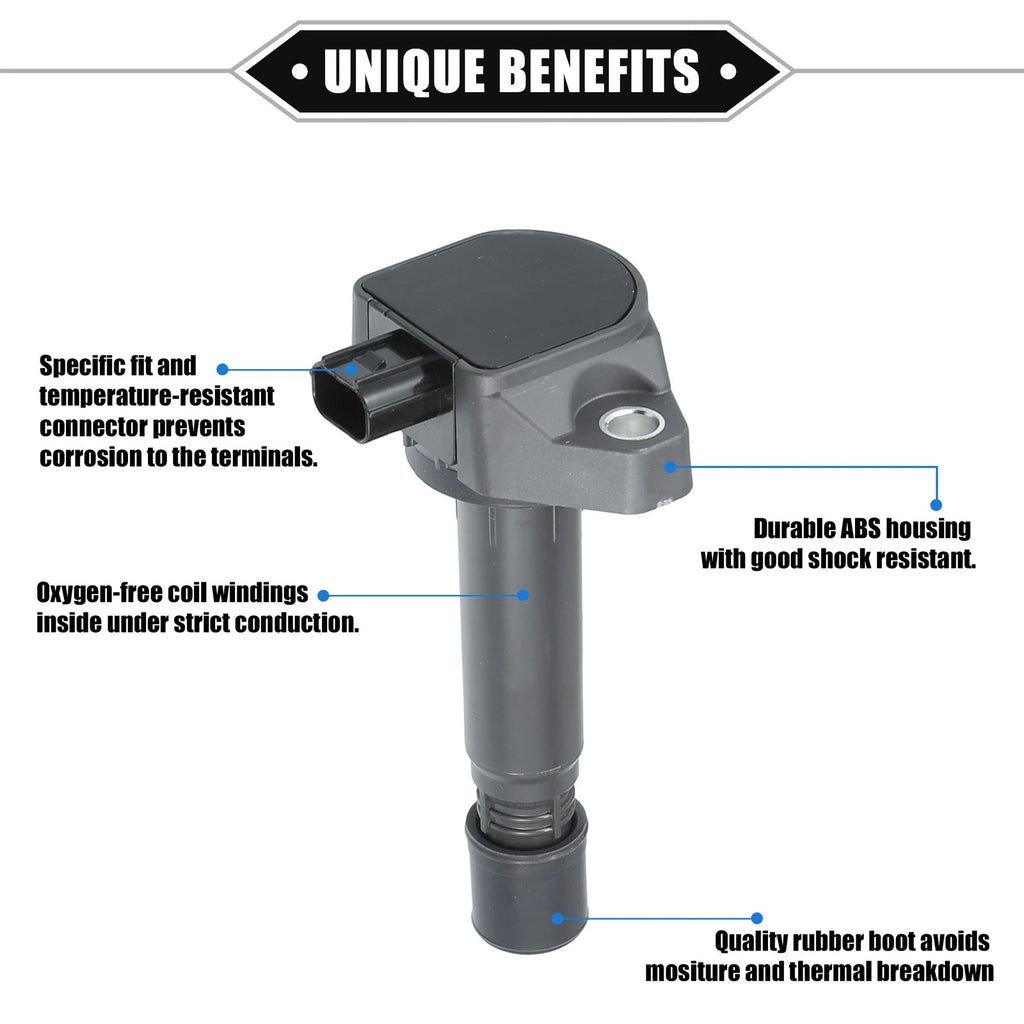 Set of 4 Ignition Coils for Honda Civic (2009–2011)