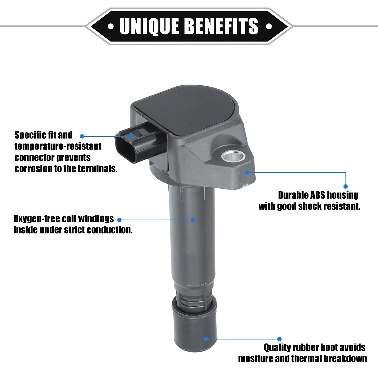 Set of 4 Ignition Coils for Honda Civic (2009–2011)