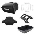 Matte Black Trunk Luggage Pad Mounting Rack for Harley Touring (2009–2013)