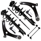 Set of 4 Struts Lower Control Arms Tie Rods Sway Bars for Dodge Caliber (2007–2012)