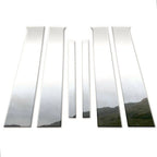 6Pc Chrome Pillar Post Covers for 2008-2012 Chevrolet Malibu