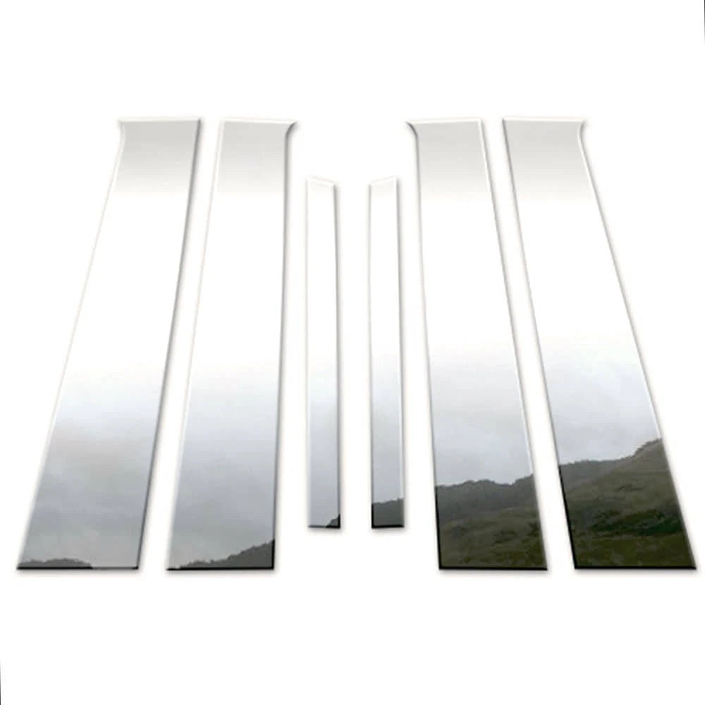 6Pc Chrome Pillar Post Covers for 2008-2012 Chevrolet Malibu