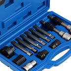 13pcs Alternator Freewheel Pulley Removal Socket Bit Set for Garage Service
