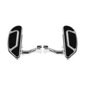 Black/Chrome Passenger Floorboard for Harley Touring FLHX FLHT (1993–2025)