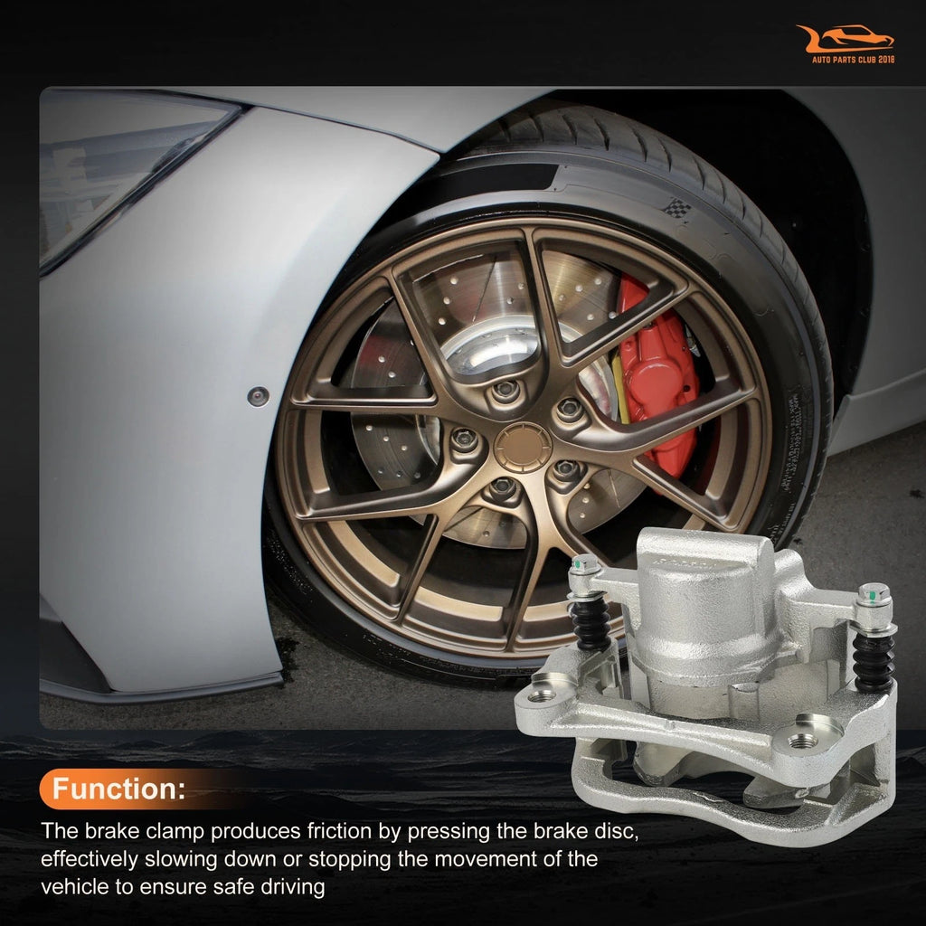 Front Pair Brake Calipers with Bracket for Chrysler 200 (2015-2016)
