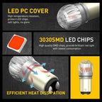2X AUXITO BAY15D 1157 2057 2357 Red LED Tail Brake Stop Light Bulb