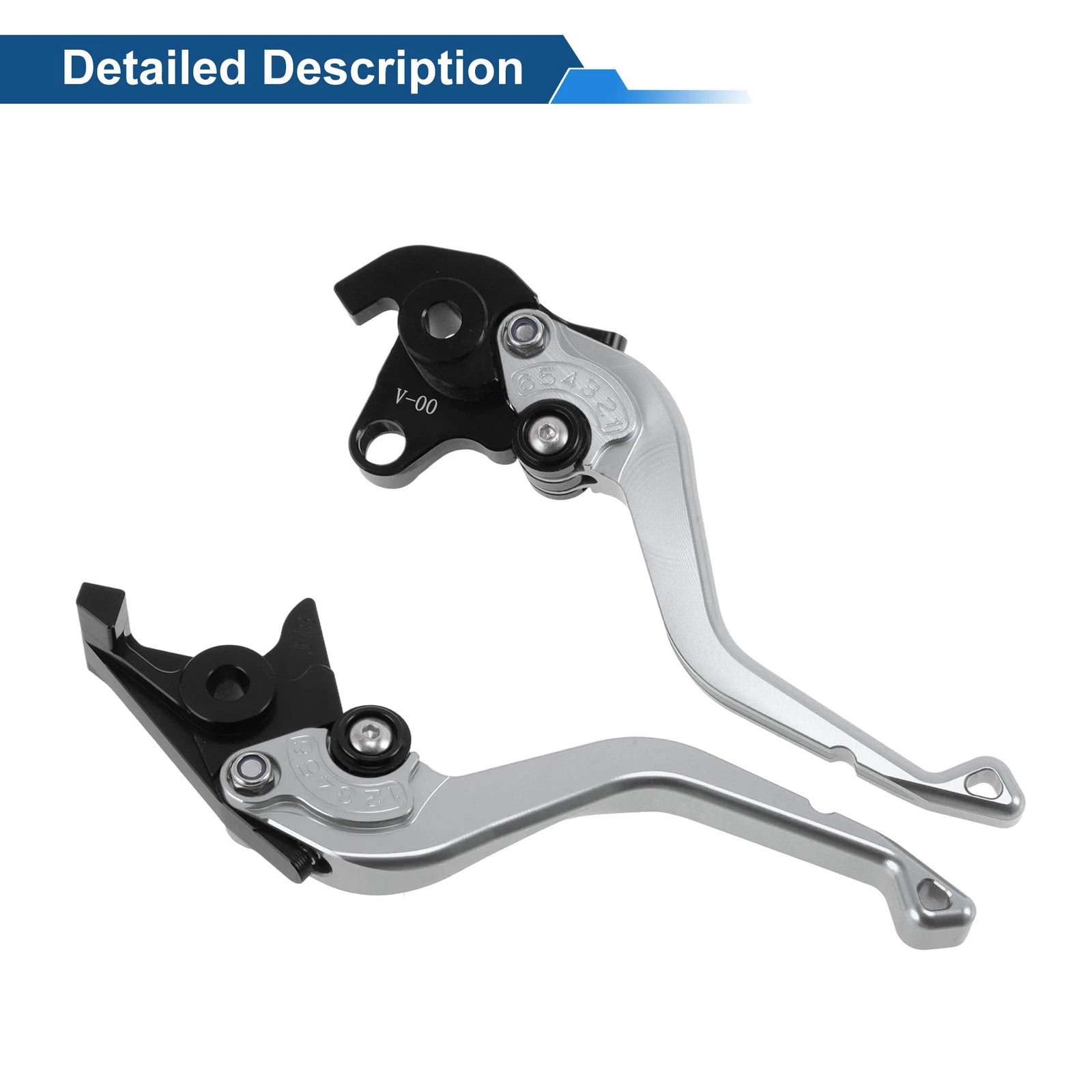 Adjustable Short Brake Clutch Levers for Honda VFR750 (1991–1997) Titanium Tone