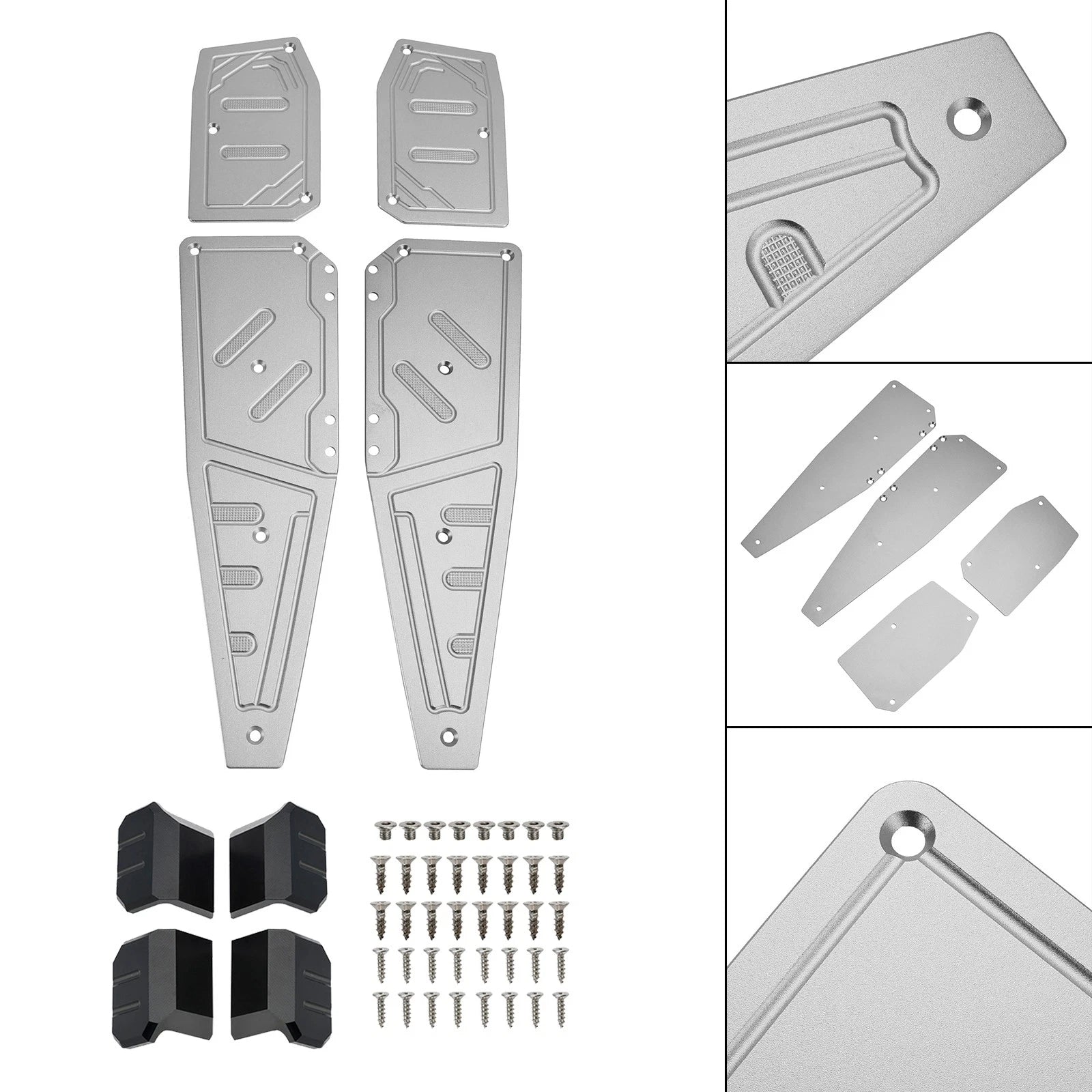 Footboard Foot Rest Pad Peg Plate for Aprilia SR GT200 SR GT125 (2022–2023)