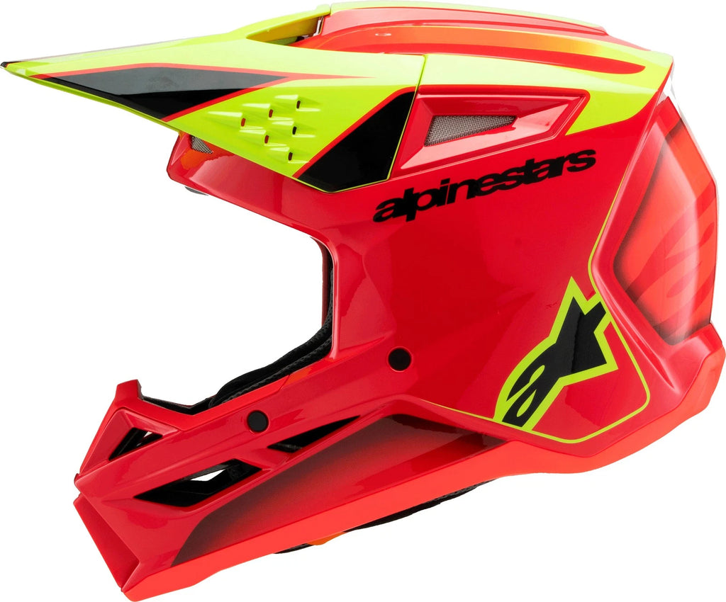 Alpinestars SM3 Youth Off-Road Motorcycle Helmet for Youth (Red/Yellow/Black)