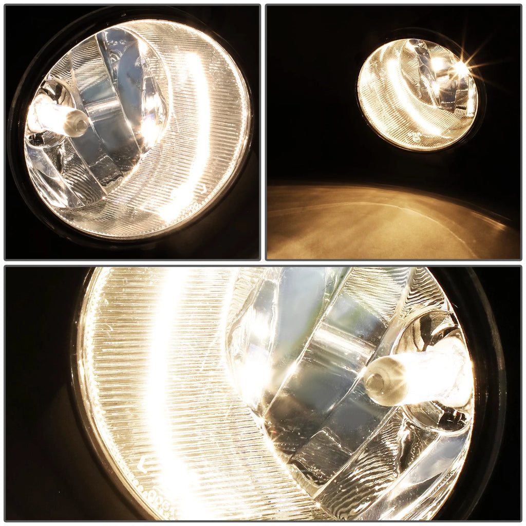 Fog Light Lamp Set for Toyota Highlander (2020–2022) w/ Bezel & Switch, Chrome