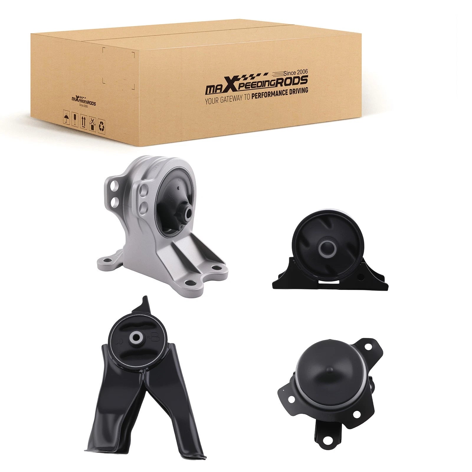 4X Engine Motor & Transmission Mounts for Mitsubishi Endeavor 3.8L (2004–2011)