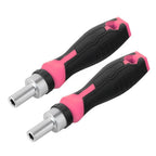 1/4 in Hex Bit Handle for Automotive Use - Left Right Ratchet Action, Magnetic Tip