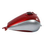 6 Gallon Fuel Gas Tank for Harley Touring Street Glide (2008–Present) Red/Barracuda Silver