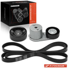 3X Serpentine Belt Drive Component Kit for Chevy Express GMC Savana (2003–2023)