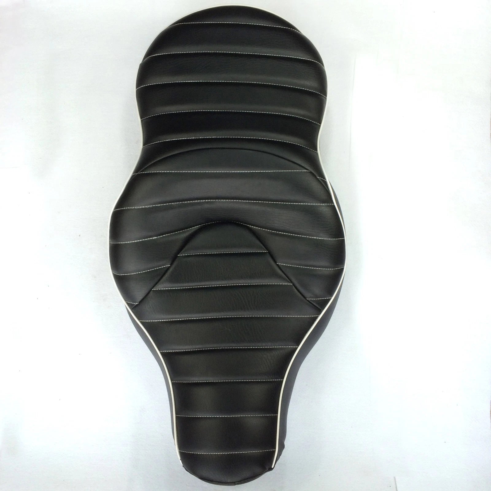 Custom 2-Up Cross Stripe Leather Seat for Harley XL883N XL883L XL883X (2005–2013)