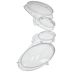 Pair Headlight Lens Cover for Mercedes Benz E240 E200 E350 W211 (2002-2008) Clear