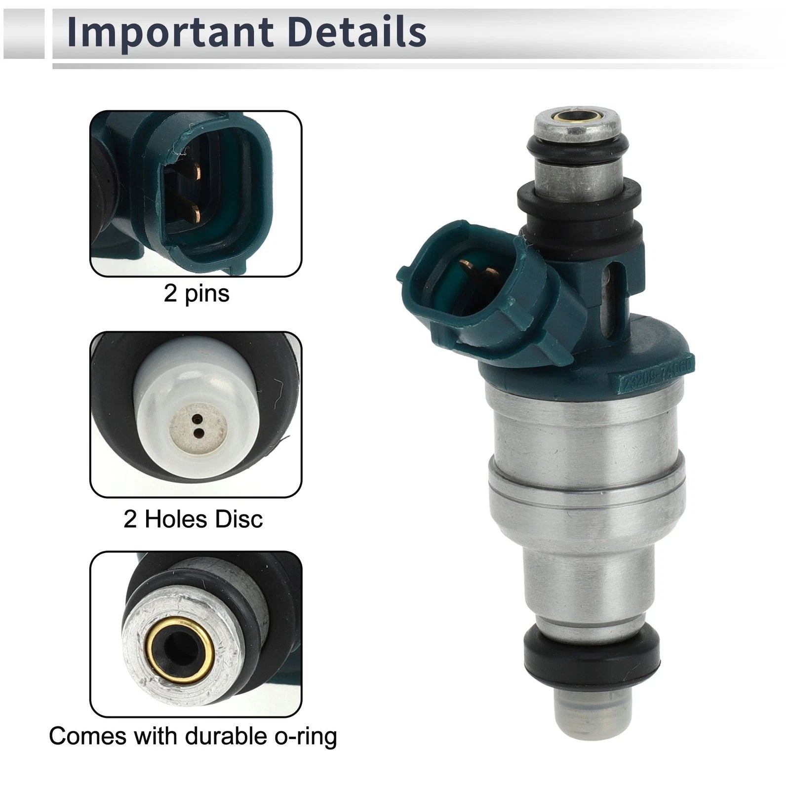 Fuel Injector No. 23209-74060 for Toyota Camry (1988–1991) 1 Pc