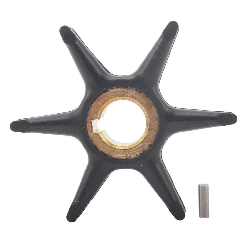 Outboard Water Pump Impeller & Pin for Evinrude Johnson 9.5 10 HP (1970–1990)