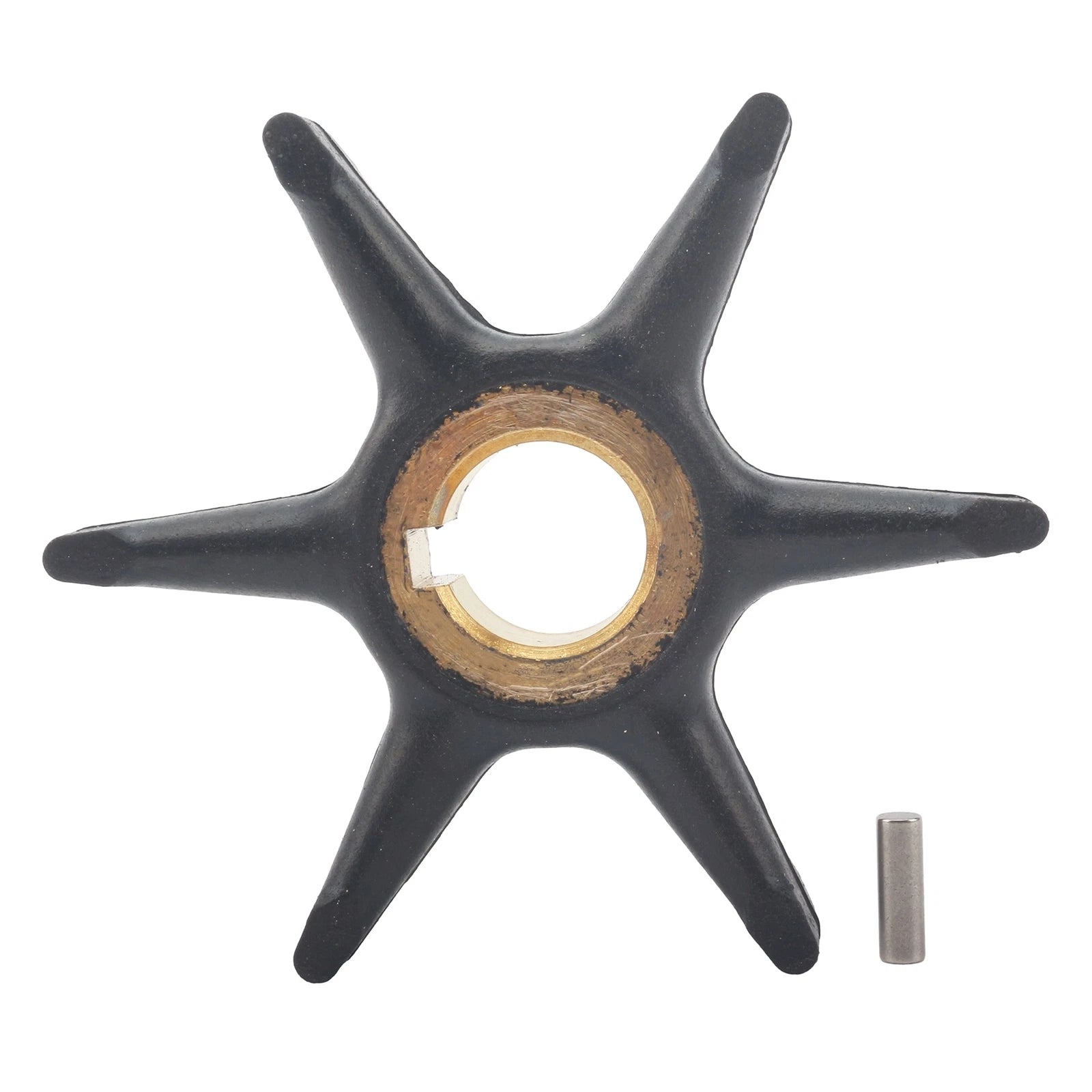 Outboard Water Pump Impeller & Pin for Evinrude Johnson 9.5 10 HP (1970–1990)
