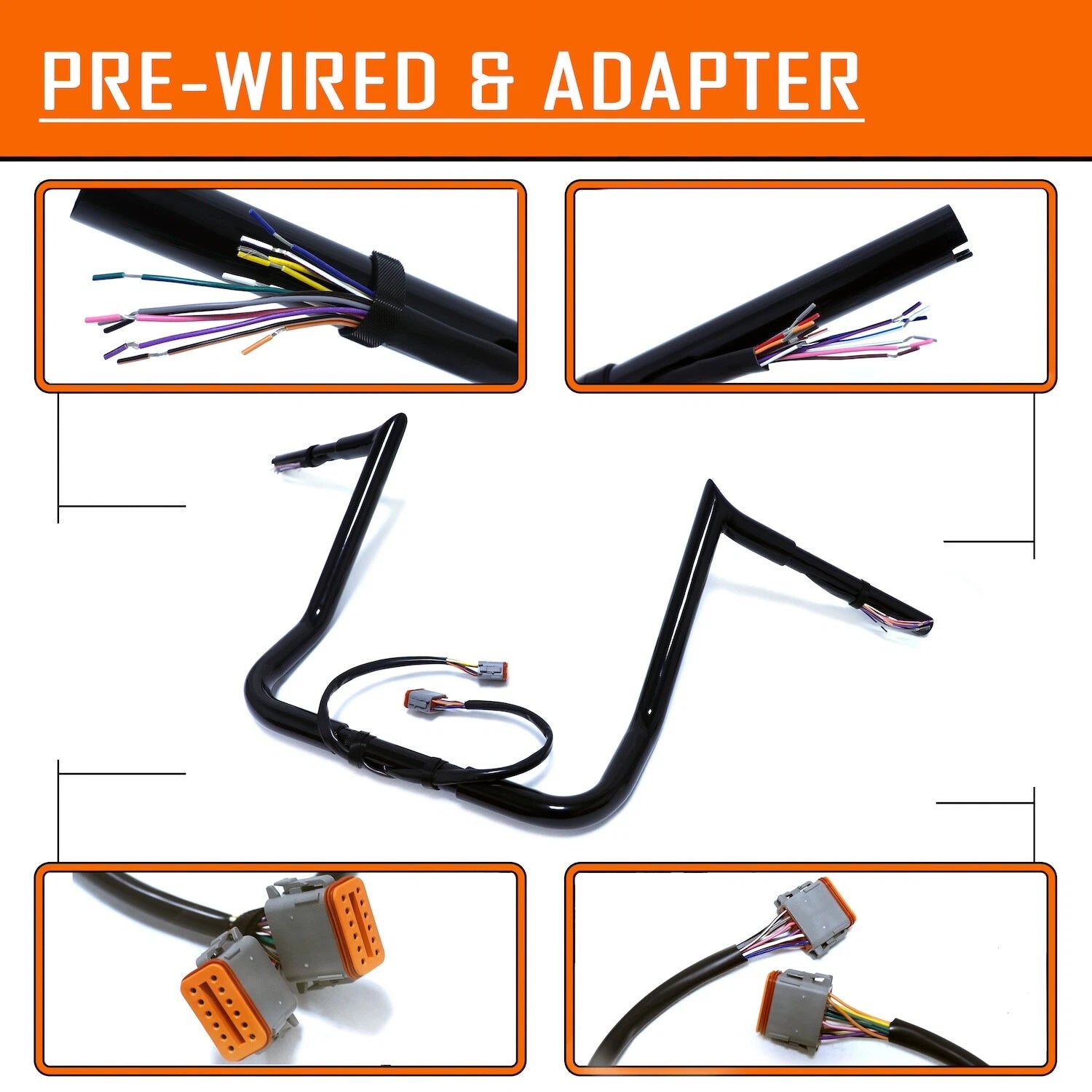 16" Prewired Handlebar for Harley FLTRI FLHTI FLHX FLHXI (1996–2006)