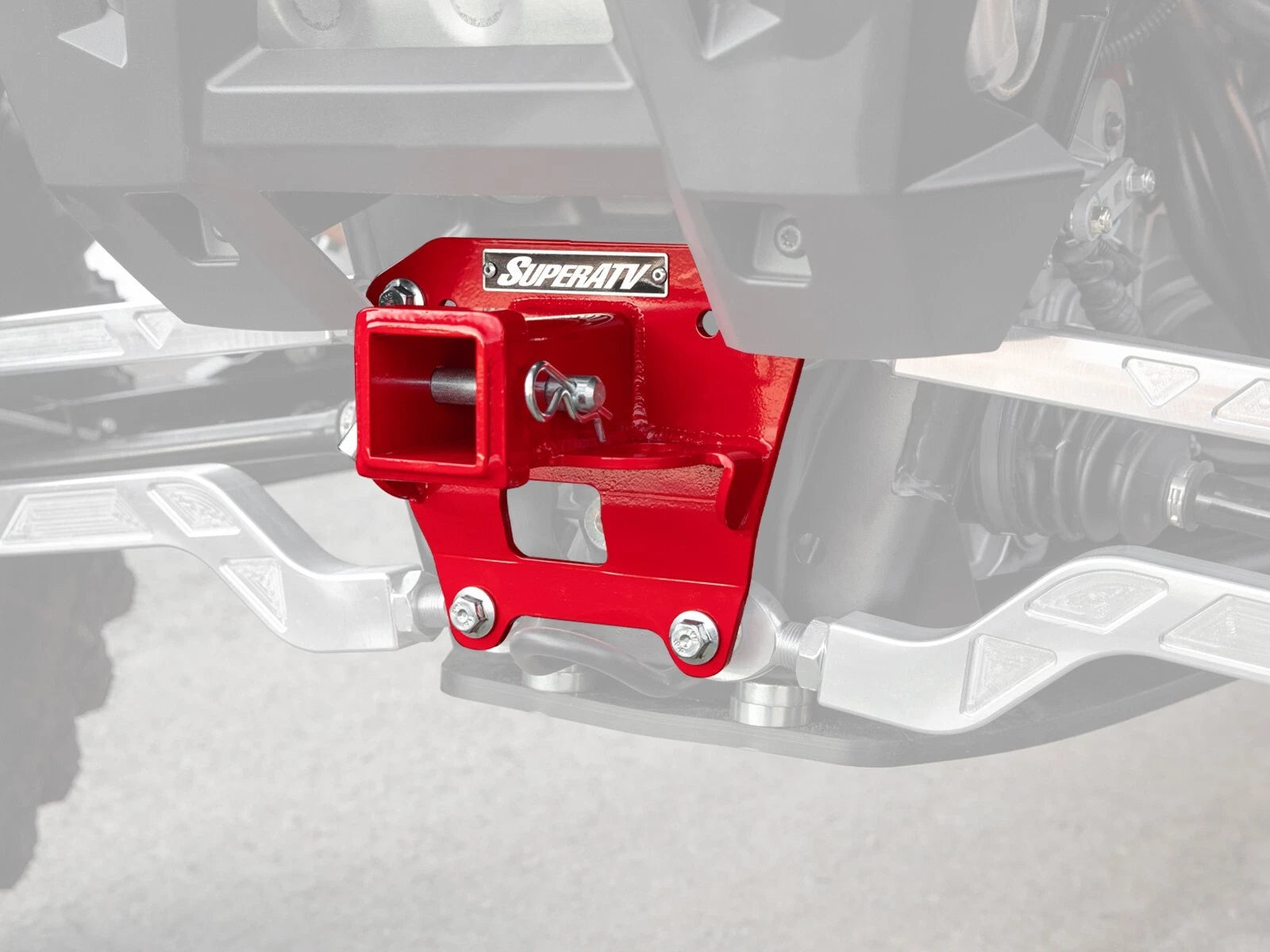 2" Rear Receiver Hitch for Polaris RZR XP 1000 (2014–2023) - Red