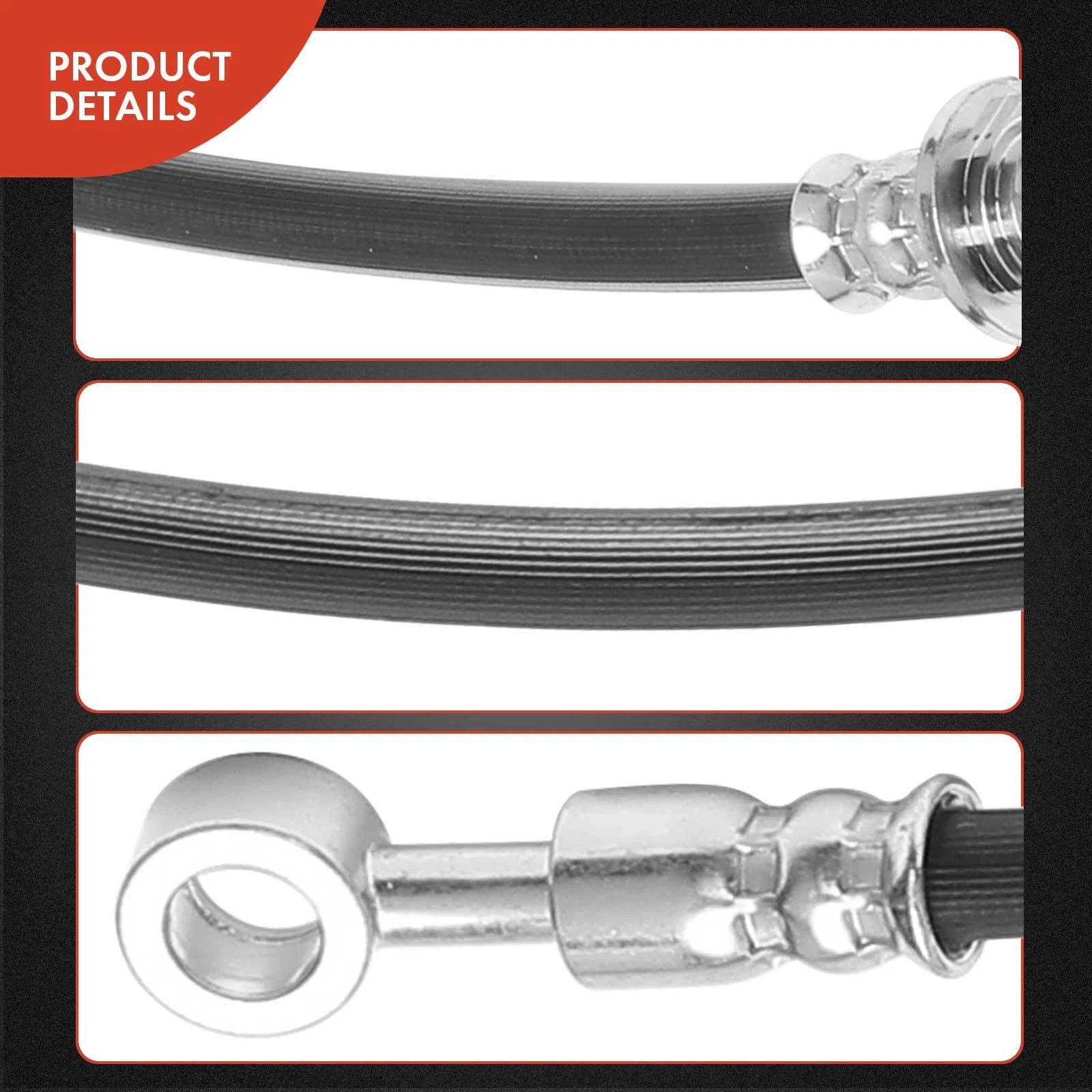 2X Front Brake Hydraulic Hose for Honda Civic (2012–2015) Acura ILX (2013–2014)