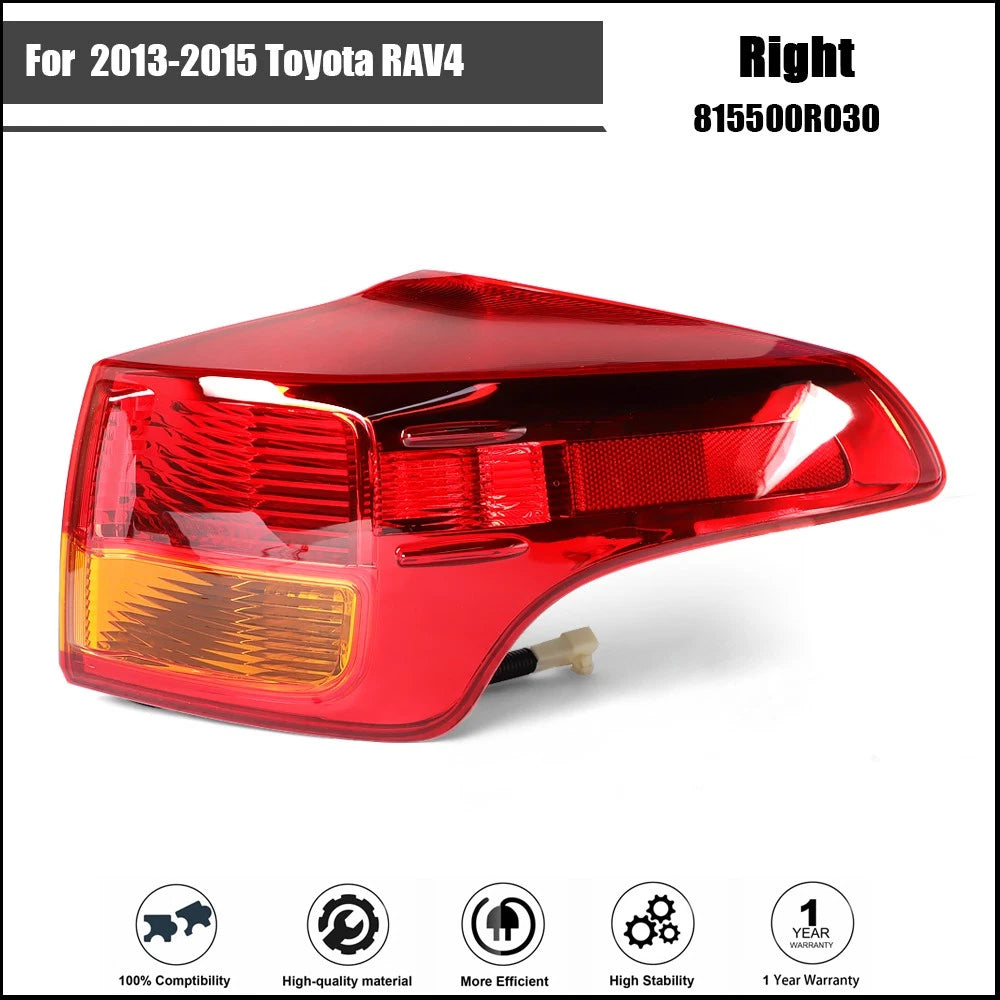 Tail Light Assembly for Toyota RAV4 (2013–2015) Passenger Side Halogen