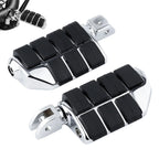 2x Footpegs Footrests Chrome Driver for Harley Softail Street Bob (2018-2025)