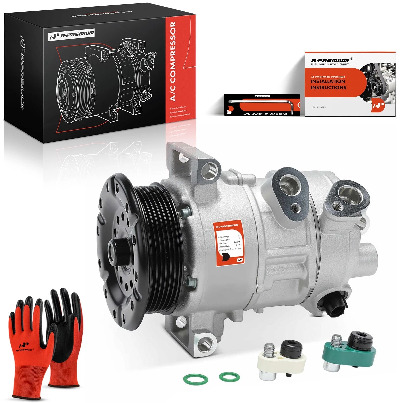 A/C Compressor with Clutch for Jeep Compass Patriot (2007–2008) Dodge (2007–2009)