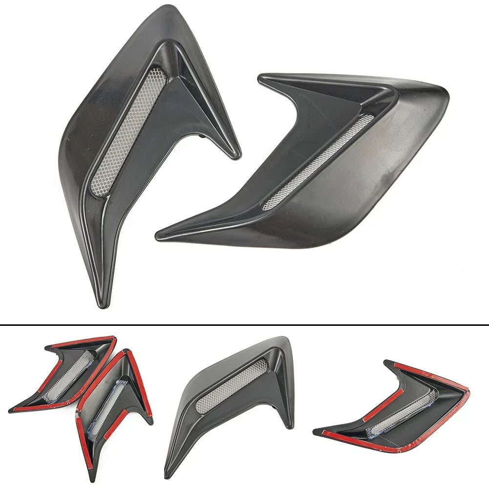 Replacement Fender Part 2 x ABS Vent Black Stickers Tool