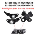 Set of 4 Headlight Brackets for BMW (2010–2017) 63126941478, 63126949633