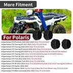 4X Matte Black Hub Cover for Polaris Sportsman 570 (2015–2025)