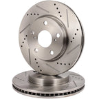 Front Drilled Slotted Brake Rotors for Toyota RAV4 (2008–2015) Scion XB