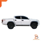 3" Matte Black Slim Fender Flares for Mitsubishi Triton L200 (2019-2023)
