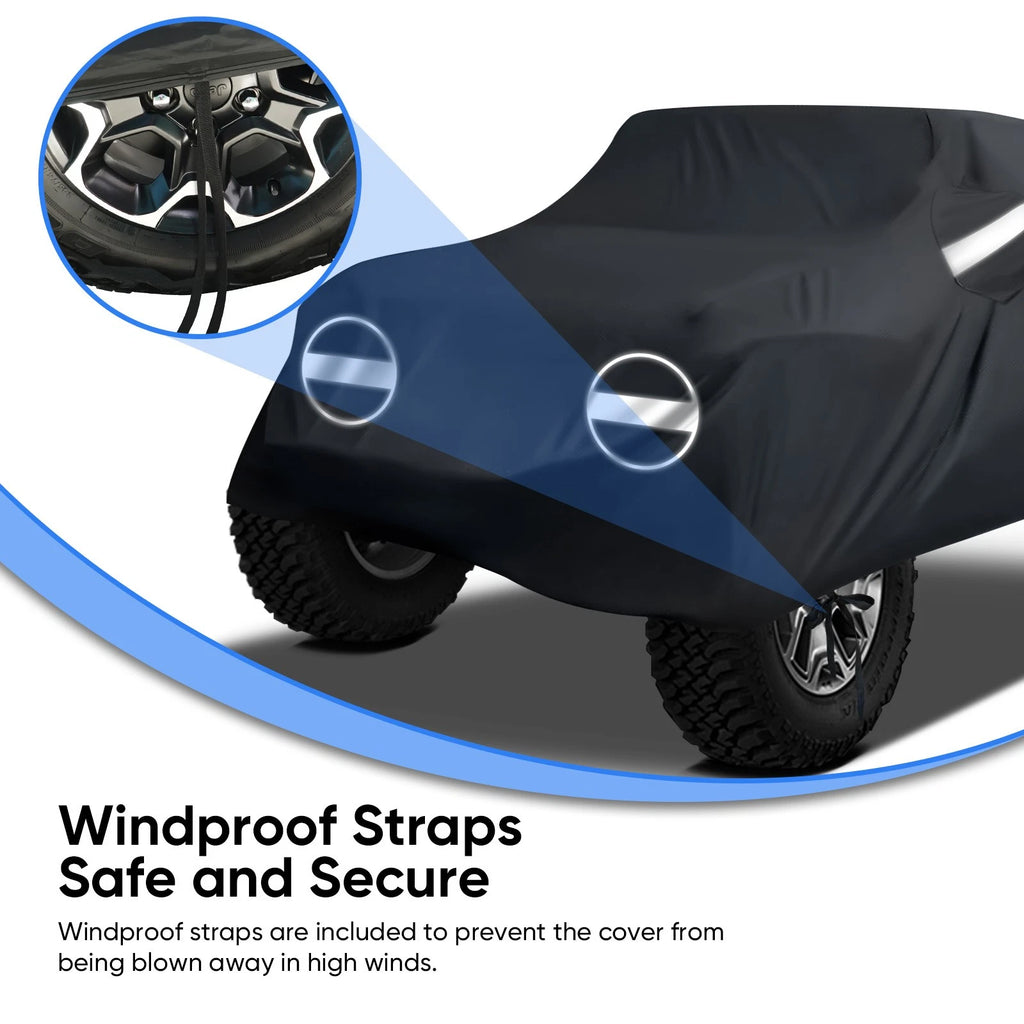 Waterproof Rain Cover for Jeep Wrangler JK CJ YJ TJ JL 2 Door (2007–2025)