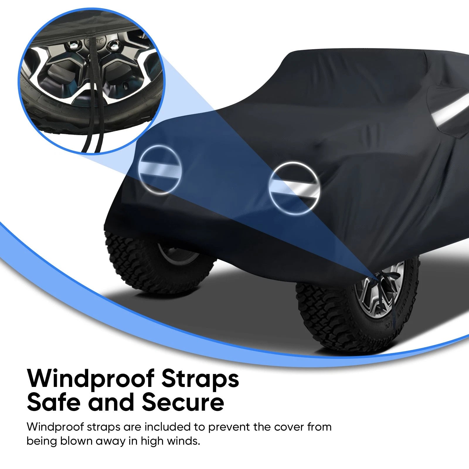 Waterproof Rain Cover for Jeep Wrangler JK CJ YJ TJ JL 2 Door (2007–2025)