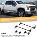 Set of 4 Stabiliser Sway Bar Links for Buick Regal (2012) No.K750660/K750521