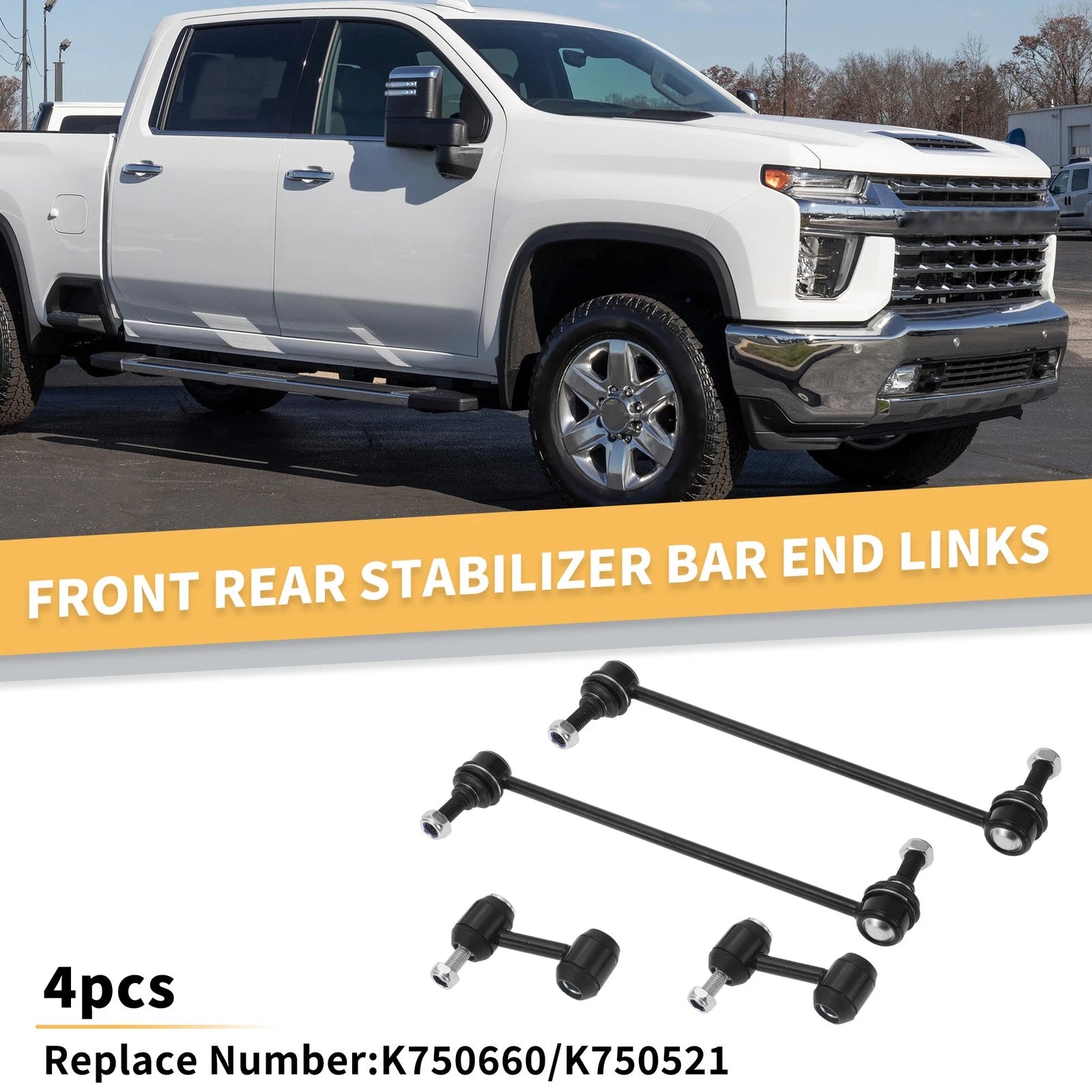 Set of 4 Stabiliser Sway Bar Links for Buick Regal (2012) No.K750660/K750521