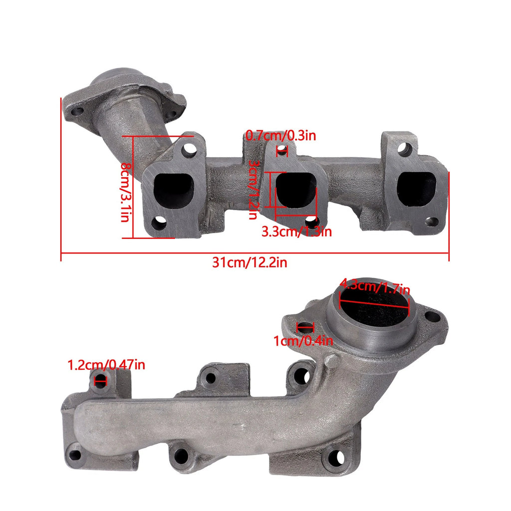 Right Exhaust Manifold with Gasket Kit for Jeep Liberty Grand Cherokee (2002–2012)