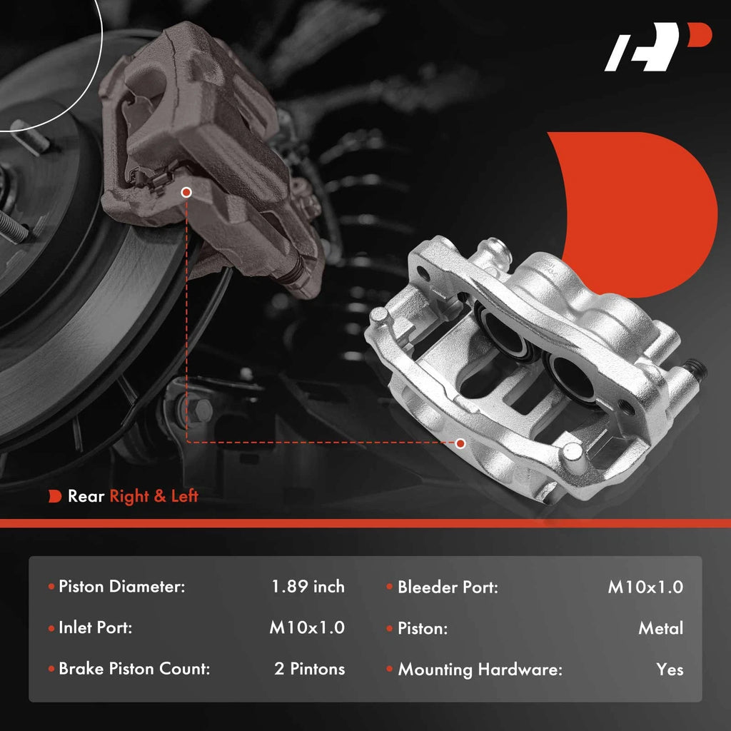 2X Rear Disc Brake Caliper for Mercedes-Benz Sprinter 3500 (2019–2022)