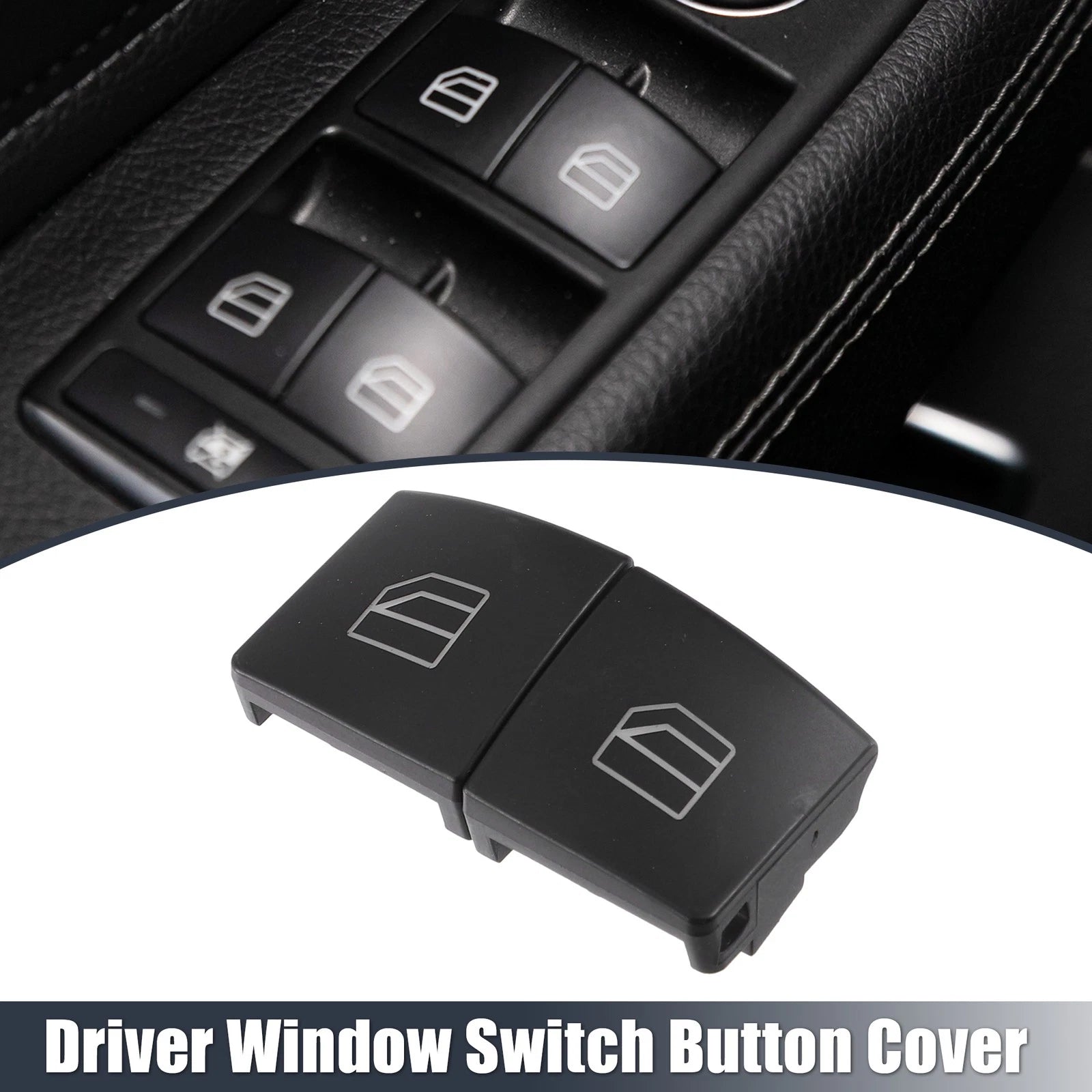2pcs Window Lift Switch Button Cover for Mercedes-Benz GLE500 (2016–2020)