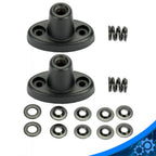 Black Aluminum Sun Visor Repair Bracket for 1997-2002 Jeep Wrangler (1997-2002)