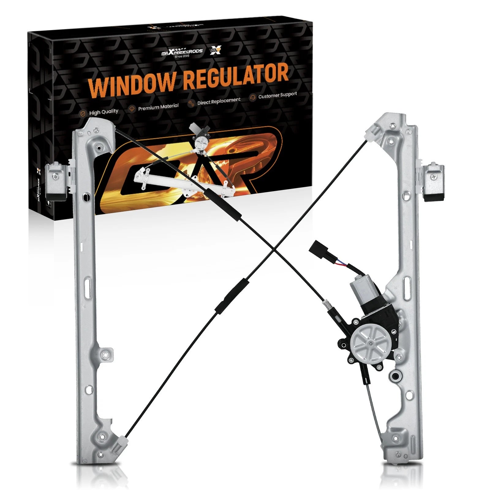 Front Power Window Regulator with Motor for Chevy Silverado GMC (YYYY–YYYY)
