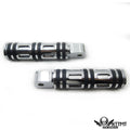 Chrome Edge Cut Footpegs for Yamaha Road Star Warrior (2002–2009)