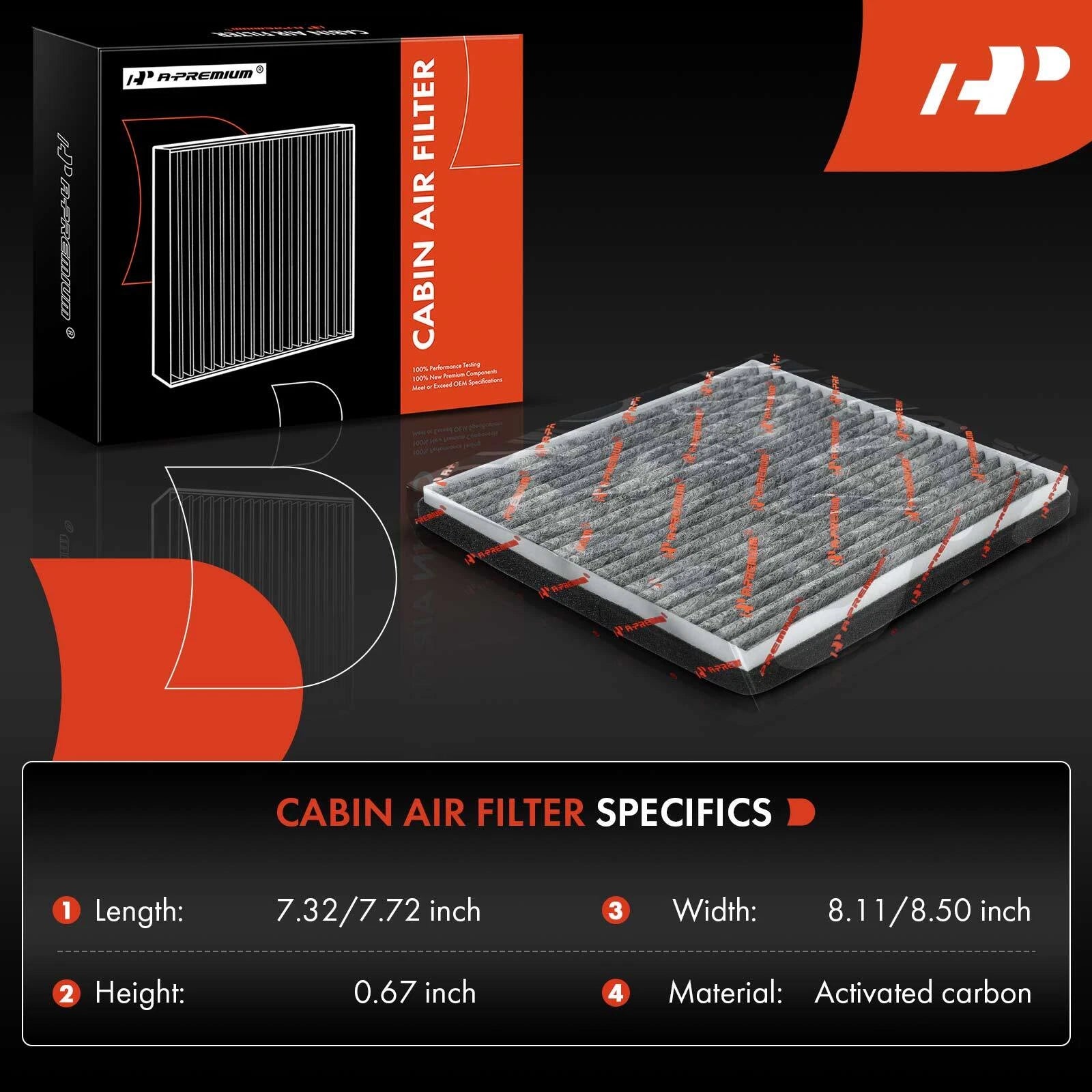Activated Carbon Cabin Air Filter for Toyota RAV4 (2001-2005)