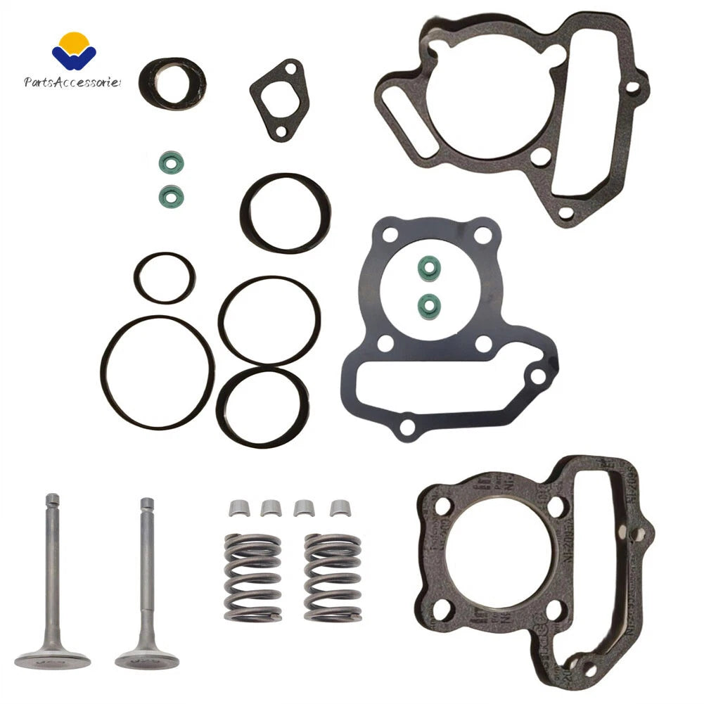Cylinder Head Intake Exhaust Valve Kit for Yamaha Grizzly 125 (2004–2013)