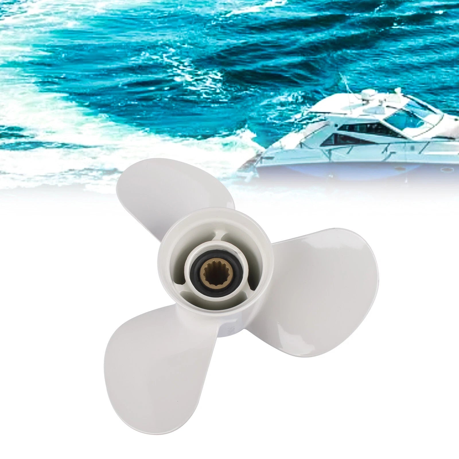 11-3/8 X 12-G Boat Propeller for Yamaha 40HP 50HP 60HP F30B (2-Stroke)