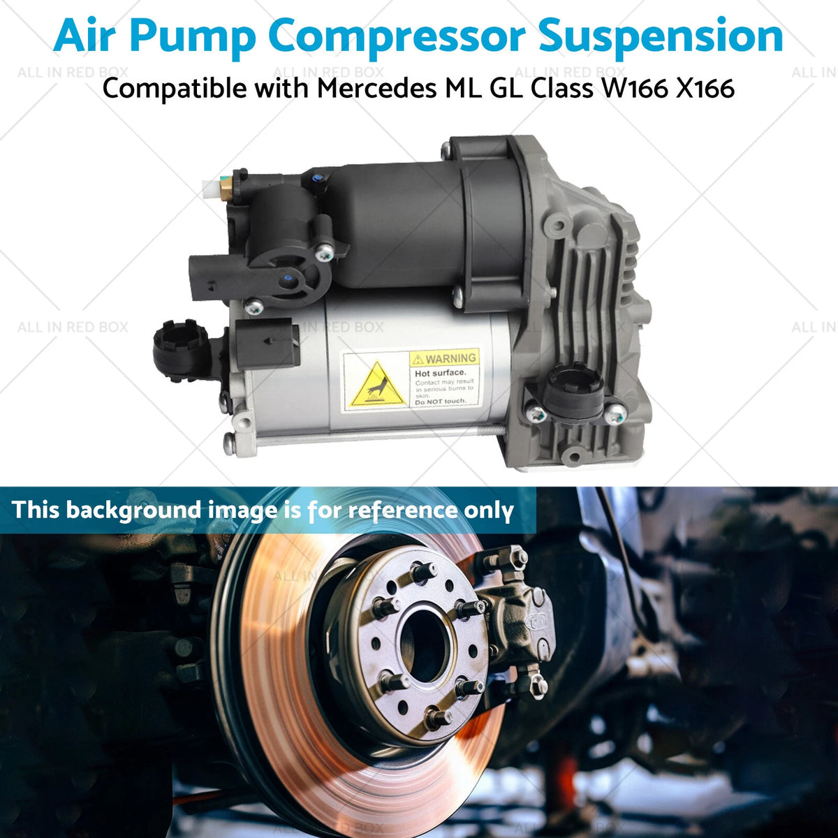 Air Pump Compressor for Mercedes ML GL Class W166 X166 (2011–2016)