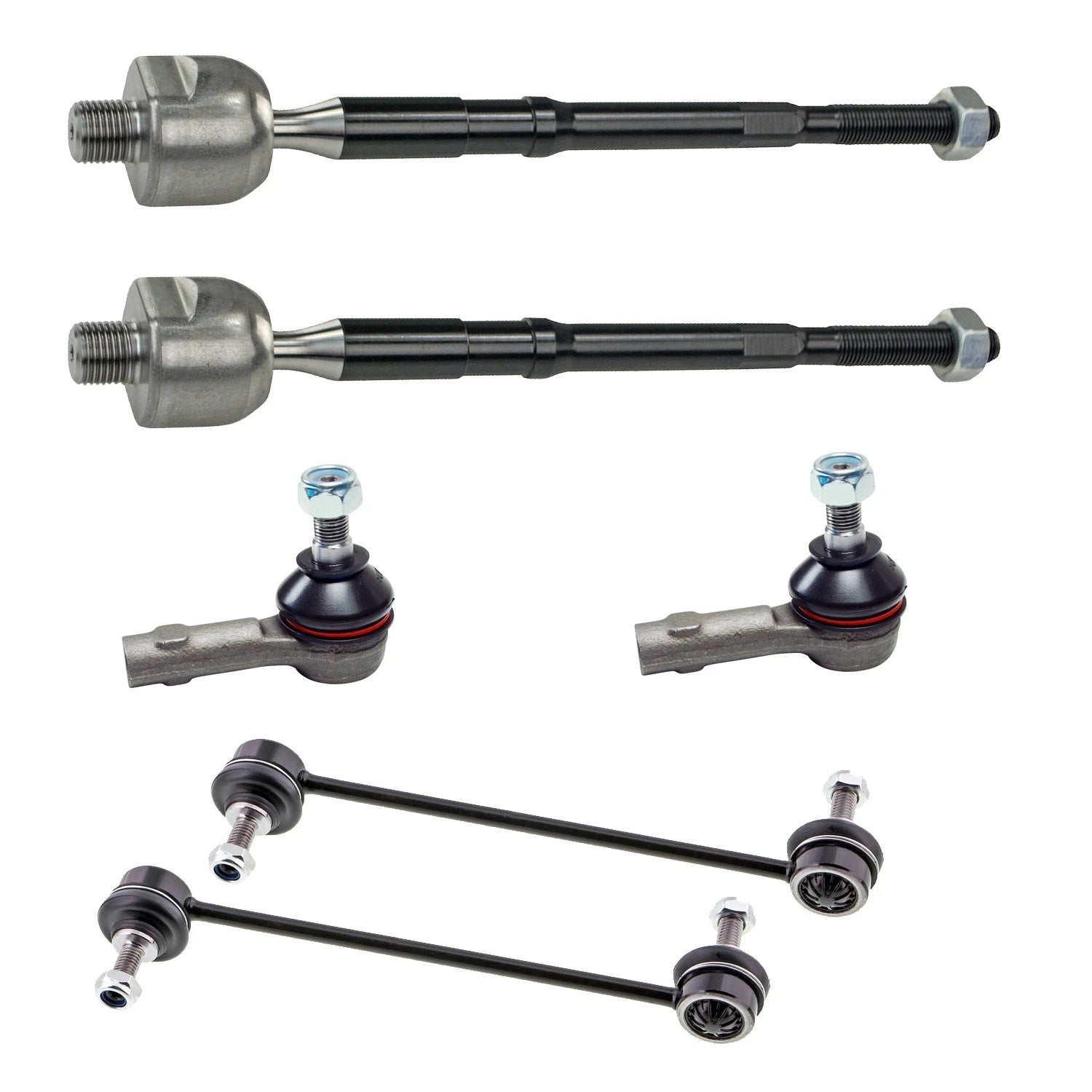 Set of 4 Mevotech Supreme Tie Rod Ends & Sway Bar Links for Spark EV (2014–2019)